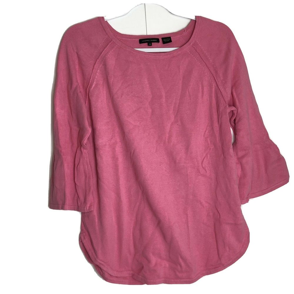 Jeanne Pierre Flared Sleeve Soft Sweater